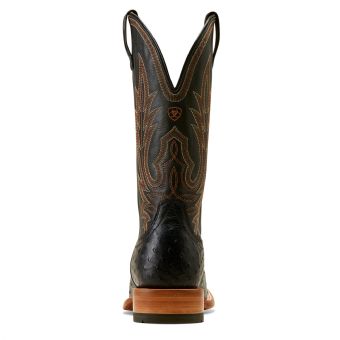 Ariat Men's Showboat Full-Quill Ostrich Boots - Black #3