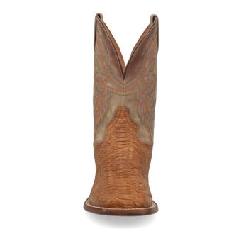 Dan Post Cowboy Certified Dry Gulch Back-Cut Python Boots - Tan/Bone #5