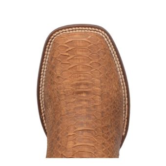Dan Post Cowboy Certified Dry Gulch Back-Cut Python Boots - Tan/Bone #6