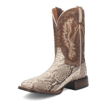 Dan Post Cowboy Certified Brutus Python Boots - Natural/Brown #8