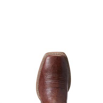 Ariat Men's Night Life Ultra Smooth Quill Ostrich Boots - Antique Tobacco/Sorrel Brown #5