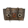 American West Navajo Soul Zip Top Tote W/Secret Compartment - Distressed Charcoal