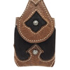 American West&reg; Victorian Grace Small Cell Phone Case - Chocolate Cowhide