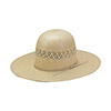 American Hat Co 15★ 1011 2X2 Two-Tone Vented Shantung Straw Hat w/5 Brim