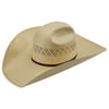 American Hat Co 15★ 1022 Two-Tone Vented Straw Hat w/5 Brim - Wheat/Ivory