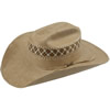 American Hat Co 15★ 1044 Two Tone Vented Straw Hat - Chocolate/Ivory