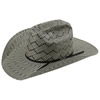 American Hat Co 20★ 5070 Patchwork Crossbred Vented Straw Hat - Black/White
