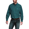 Ariat Men's Flanagan Pro Series Classic Fit L/S Shirt - Black/Turquoise