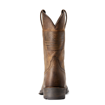 Ariat Men's Rambler Patriot Western Boots - Distressed Brown #5