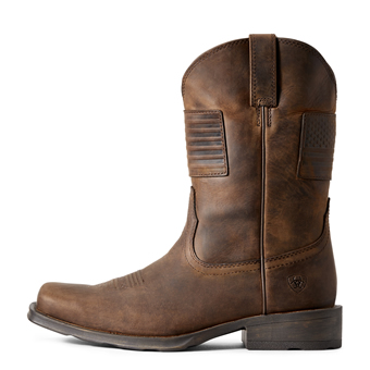 Ariat Men's Rambler Patriot Western Boots - Distressed Brown #2