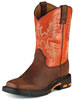 Ariat Youth Workhog Square Toe Western Boots - Dark Earth /Brick