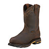 Ariat Men's Workhog H2O CT Round Toe Work Boots - Distressed Brown