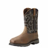 Ariat Mens WorkHog Wide Square Toe Waterproof 400g Composite Toe Work Boot - Rye Brown