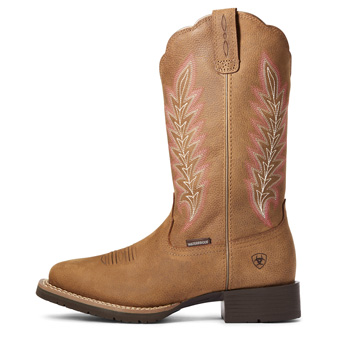 Ariat Women's Hybrid Rancher Waterproof Western Boot - Pebbled Tan #3