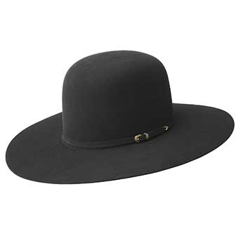 Bailey 10X Gage Open Western Felt Hat - Black