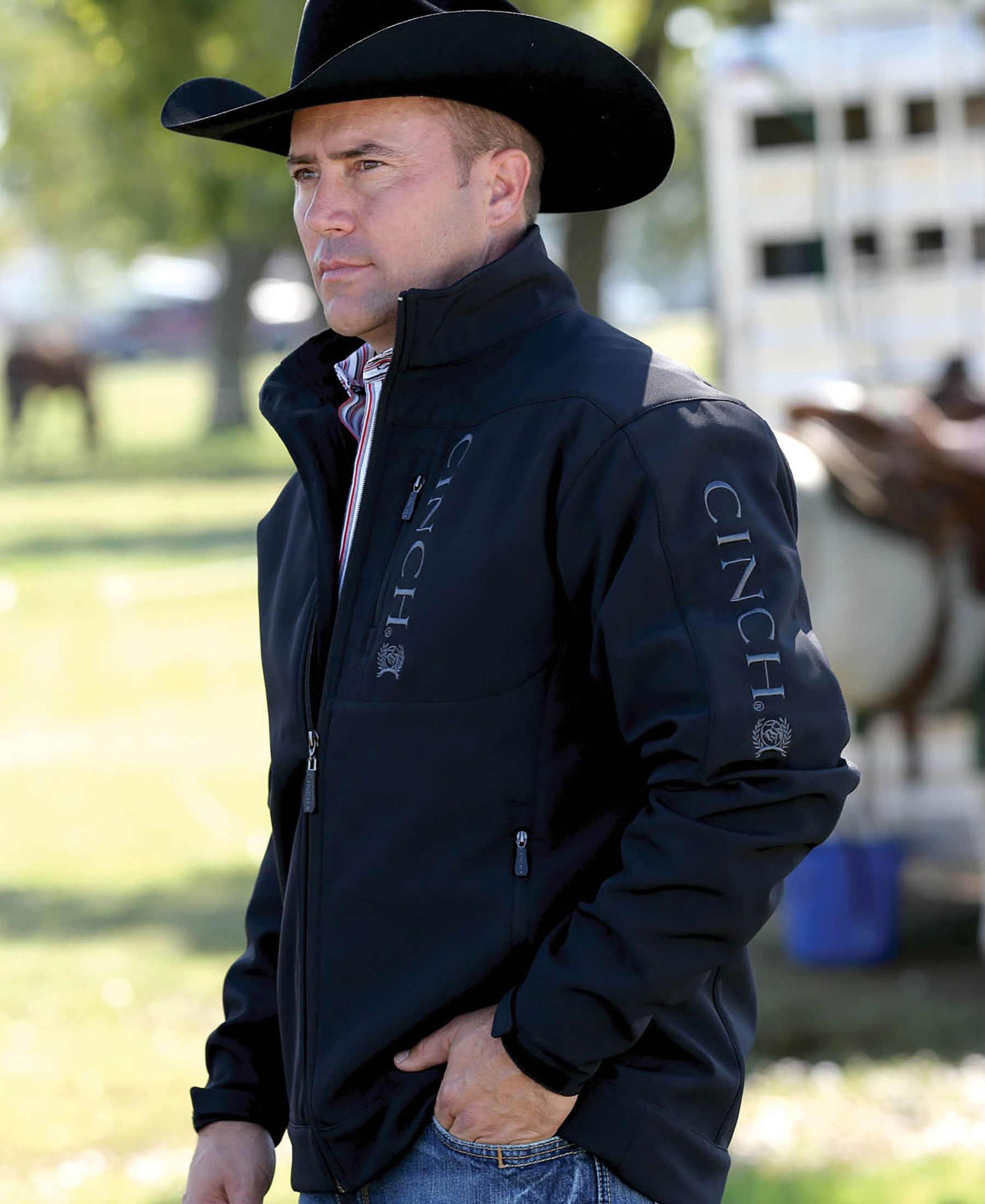 Cinch mens Printed Bonded Jacket