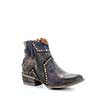 Circle G Ladies Blue Star Ankle Boots w/Inlay and Studs