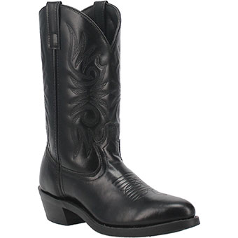 Laredo Men's Paris Leather R Toe Boots - Black