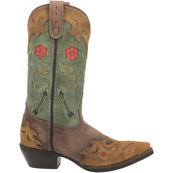 Laredo Women's Miss Kate Boots - Brown/Teal #2