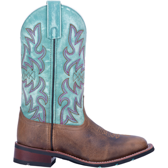 Laredo Women's Anita Western Boots - Brown/Turquoise #2