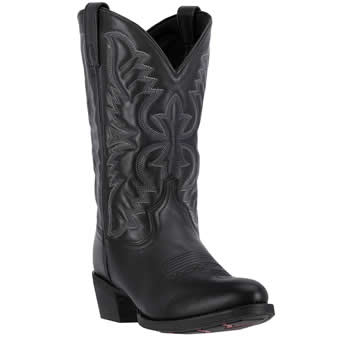 Laredo Men's Birchwood Leather R Toe Boots - Black