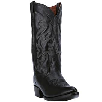 Dan Post Men's Milwaukee Leather J Toe Western Boots - Black