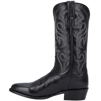 Dan Post Men's Milwaukee Leather R Toe Western Boots - Black #3