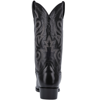Dan Post Men's Milwaukee Leather R Toe Western Boots - Black #4