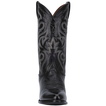 Dan Post Men's Milwaukee Leather R Toe Western Boots - Black #5