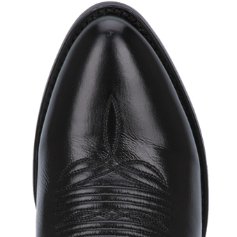 Dan Post Men's Milwaukee Leather R Toe Western Boots - Black #6