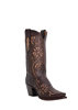 Dan Post� Women's Underlay & Stitched Vine Western Boots - Chocolate