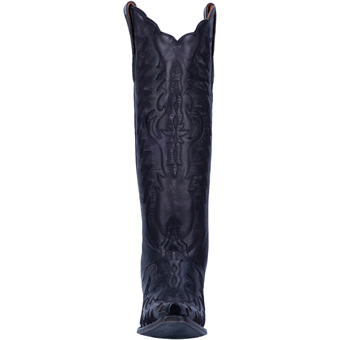 Dan Post Women's Hallie Leather Boots - Black Distressed #5