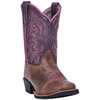 Dan Post Children's Majesty Cowboy Boots - Brown/Purple