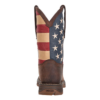Durango Men's Flag Work Steel Toe Boots - Brown #4