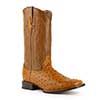 Ferrini Men's Colt Full Quill Ostrich Square Toe Boots - Cognac