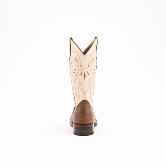 Ferrini Men's Colt Full Quill Ostrich Square Toe Boots - Kango #4