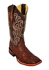 Ferrini Men's Ostrich Patch Square Toe Western Boots - Kango