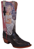 Ferrini� Ladies Cowhide Marilyn V Toe Western Boots - Black