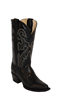 Ferrini Ladies Lizard V Toe Western Boots - Black