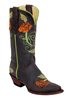 Ferrini� Ladies Genuine Lizard Inlay Western Boots - Chocolate/Brown