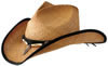 Jack Daniel's� Tea Stained Soft Raffia Straw Hat w/Binding - Nat. Toast