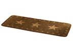 3 Star Design Dark Print Bathroom/Kitchen Runner