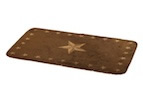 1 Star Design Dark Print Bathroom/Kitchen Rug