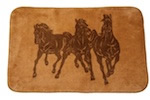 3 Horses Bathroom/Kitchen Rug - Rectangle
