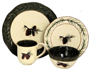 16-Piece Pine Cone Dinnerware Set
