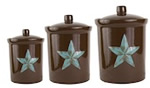 Rustic Barn Star Canister Set