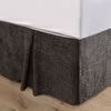 Black Chenille Bed Skirt