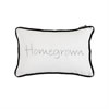 "Homegrown" Embroidery Lumbar Pillow