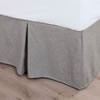 Solid Taupe Linen Bed Skirt