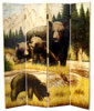 4-Panel Hand Painted Bear Room Divider